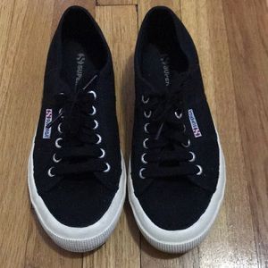 Black Superga sneakers